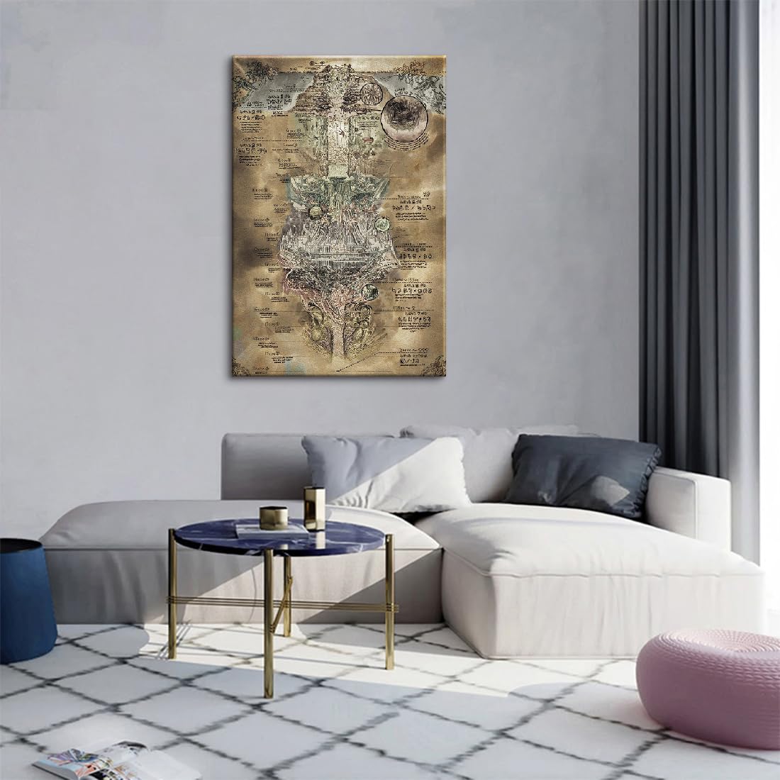 Amazon.co.jp: アートパネル メイドインアビスマップポスターと